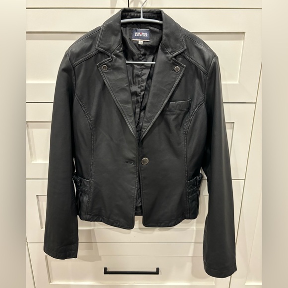 Jean Paul Gaultier black lather jacket size 44 - Picture 1 of 11
